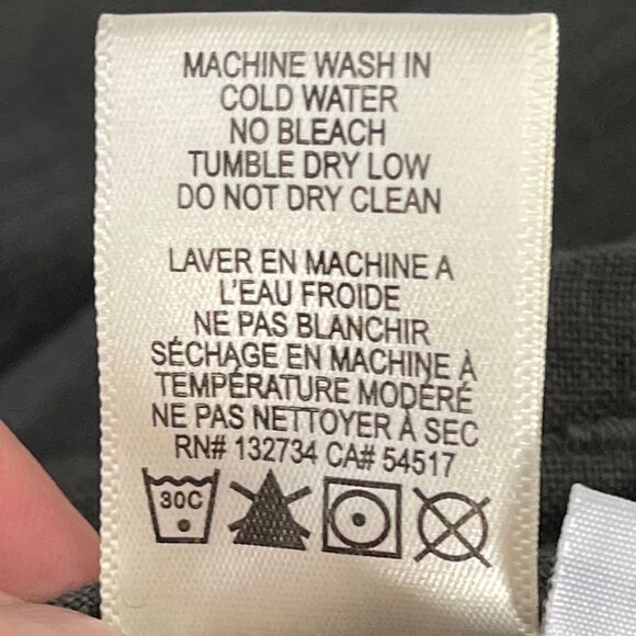 Anthro Cloth & Stone Grey Linen Wide Leg Raw Hem Crop Pants :Sz M - Picture 6 of 9